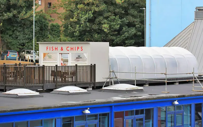 rooftop farm UK urban renewal project