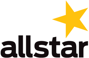 Allstar logo with yellow star