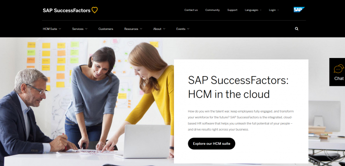 SAP SuccessFactors HCM platform dashboard