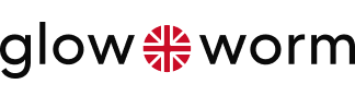 Glow Worm logo with UK flag design