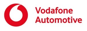 Vodafone Automotive company logo in red