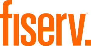 Fiserv company logo in bright orange