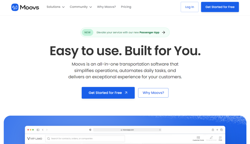 Moovs transportation software for seamless business operations