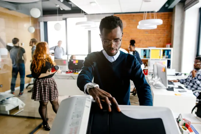 Office photocopier and printer machine