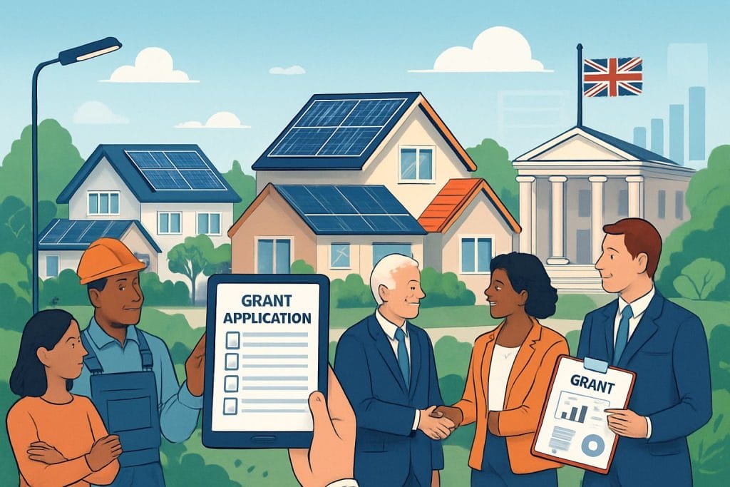 UK government grants for solar panel installation