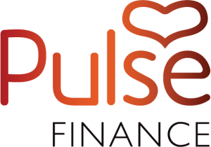Pulse Finance company logo with heart design
