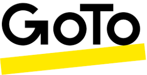GoTo company logo with yellow underline