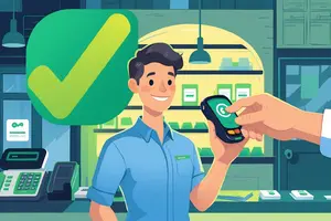 Card machines with no credit check illustration