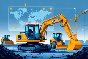GPS tracking for construction plant and machinery on a building site