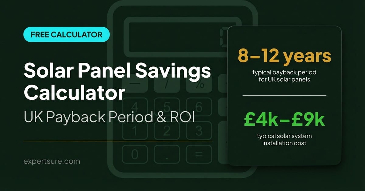 Solar Panel Savings Calculator
