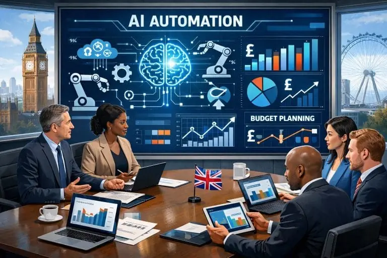 AI automation costs and budget planning for UK businesses