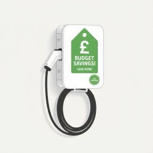 Budget EV charger with price tag
