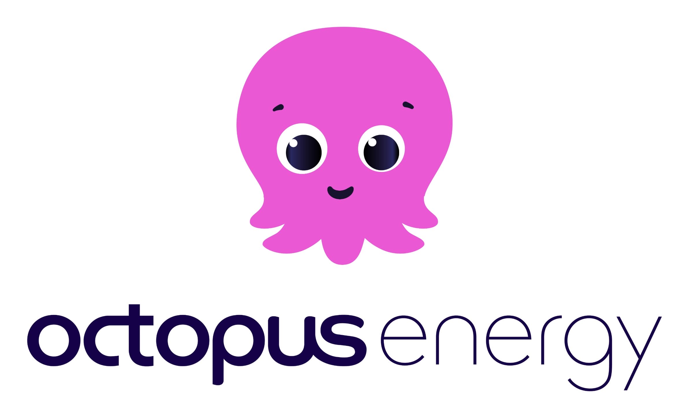 Octopus Energy official logo - pink octopus mascot and wordmark