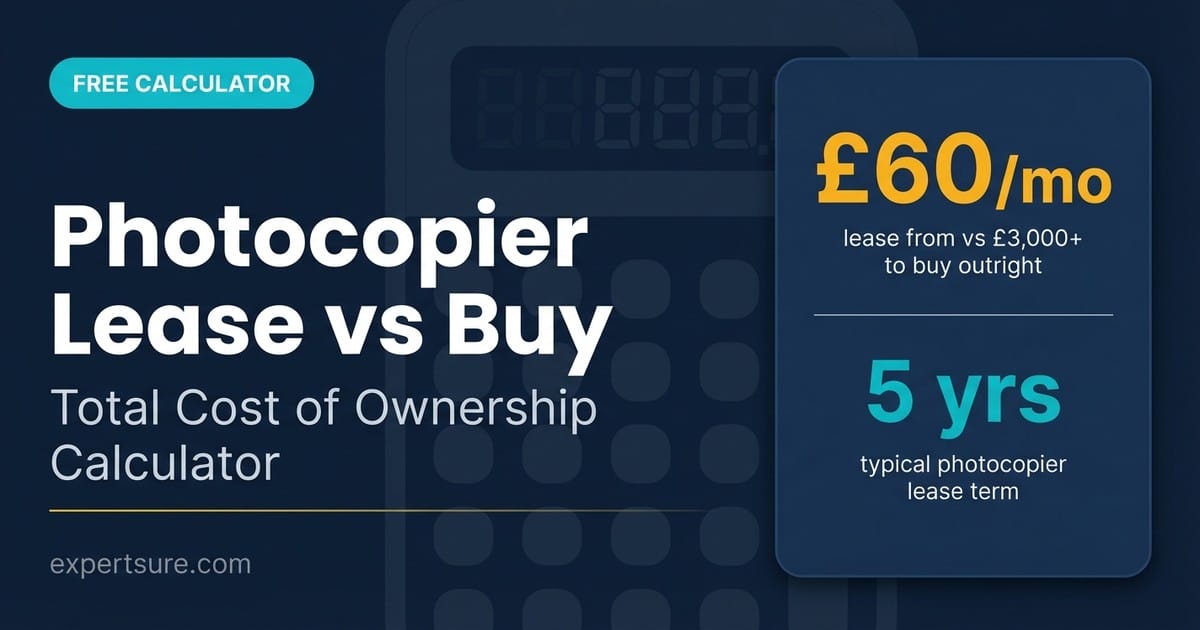 Photocopier Lease Vs Buy Calculator
