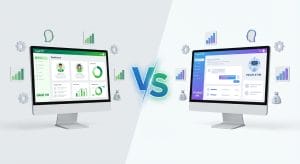 Sage HR vs People HR software comparison illustration