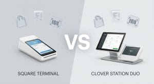 Square vs Clover EPOS system comparison illustration