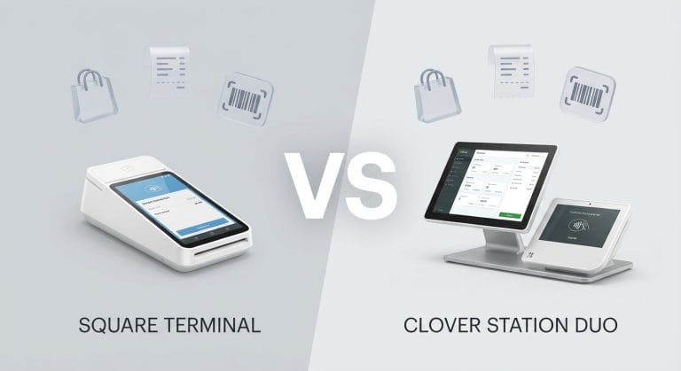 Square vs Clover EPOS system comparison illustration