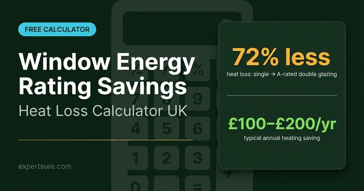 Window Energy Rating Savings Calculator