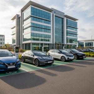 Workplace EV charging stations