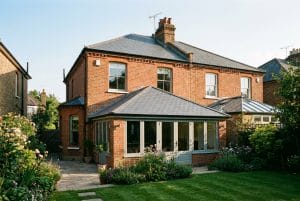 London semi-detached home with tiled conservatory roof