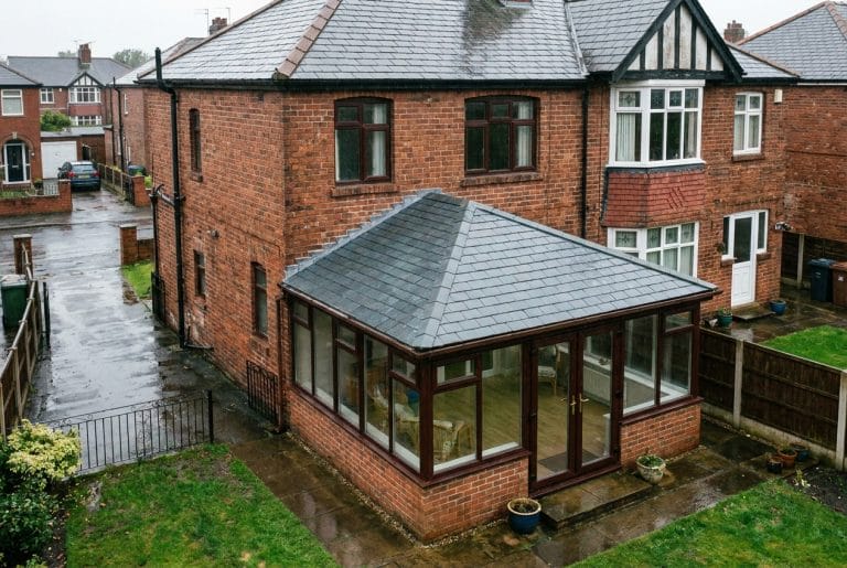 Manchester semi-detached home with tiled conservatory roof