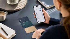 Business expense cards with a mobile spending control app